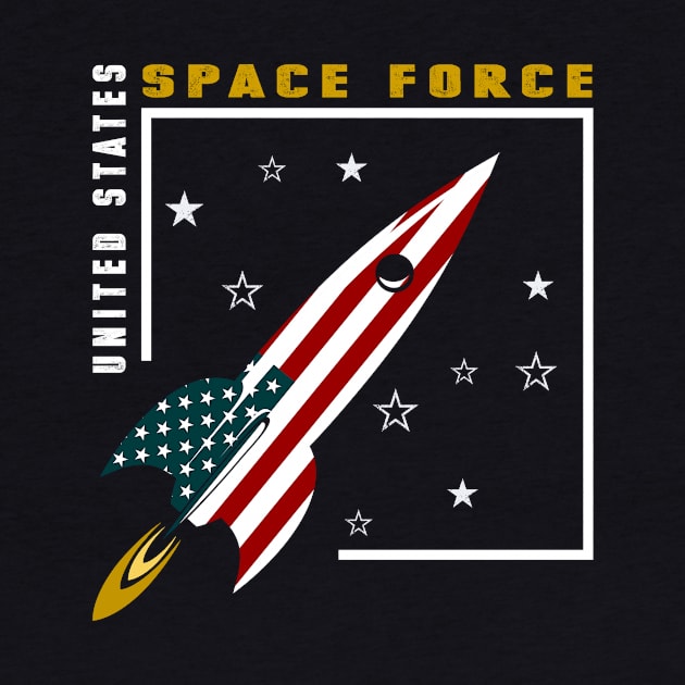 Space Force Vintage Look T-shirt, Trending anti-trump tshirt by CMDesign